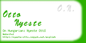 otto nyeste business card